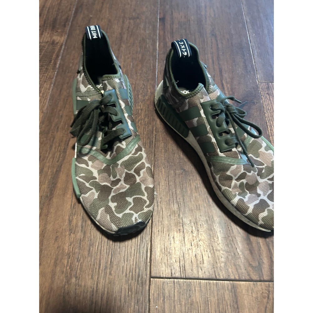 Adidas NMD R1 Duck Camo Cargo Green Mens Sneakers D96617 Size 9.5